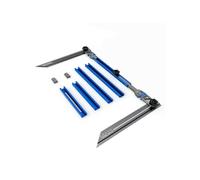 Brightake Règle d'escalier, Règle d'étagère, Règle de marche, mesure précise, robuste, pour escaliers jardin, 34.5x29.6x7cm, bleu