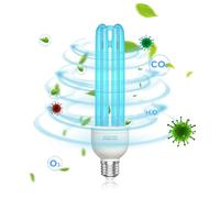 BrightArk 45W Ozone Désinfection Lamp,E27 UVC Désinfection Lamp with Ozone Light,Parfaite pour École,Hôtel,Hôpital,Laboratoires,Bureau,Cantine,