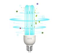 BrightArk Lampe Ultraviolet Ozone 35W Lampe UV Germicide UVC avec Ampoule Ozone E27 Ampoule UV Sterilisateur avec Tube de Quartz Stérilisation 254nm AC220-240V pour Toilette, Chambre L'air Frais