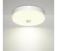 BrightArk Plafonnier 15W LED avec Détecteur de Mouvemen, Lampe de plafond Rond avec Capteur Blanc Naturel 4000K,IP56 Étanche pour Escalier Intérieur Extérieur, Salle de Bain, Balcon,Garage, Couloir