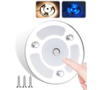 BrightArk Plafonnier LED 12 V pour camping-car et caravane - Intensité variable - 3 W - Interrupteur tactile - Blanc chaud 3000 K