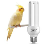 BrightArk UVB 2.4 Lampe pour Oiseaux E27, 23W Lampe Fluorescente Compacte 2.4 UVB Ampoule pour Oiseaux, Perroquets, Reptiles