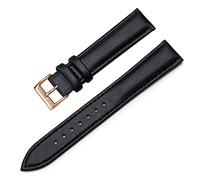 Brightassistant Bande de montres en cuir mince de 12 à 22mm, Noir 2, 20mm