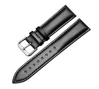 Brightassistant Courroies de gueule de montres en cuir 14 à 22mm, Noir, 18mm