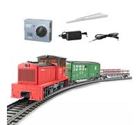BrightBud Locomotive à vapeur rétro - 1:87 HO - Kit de modèle de chemin de fer DDT avec rails, modèle de train à vapeur, locomotive américaine, locomotive pour adultes