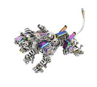 BrightBud Puzzle 3D en métal pour adulte, 650 pièces, modèle Smilodon, Steampunk Tigre à dents de sabre, puzzle mécanique de tigre, cadeau créatif pour collectionneurs et fans de bricolage, version