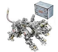 BrightBud Puzzle 3D en métal pour adulte, 650 pièces, modèle Smilodon, Steampunk Tigre à dents de sabre, puzzle mécanique 3D, cadeau créatif pour collectionneurs et fans de bricolage