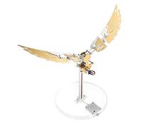 BrightBud Puzzle 3D en métal pour adulte, Flaming Shadow 3D, ornithopter, bricolage, oiseau, métal, avec mouvement de flottement, cadeau steampunk à collectionner et décoratif, 124 pièces
