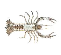 BrightBud Puzzle 3D en métal pour adulte, kit de modélisation 3D, homard mécanique steampunk, organisme marin steampunk, modèle technique de bricolage, superbe décoration et cadeau, 830 pièces