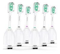 BrightDeal Lot de 6 têtes de brosse à dents à visser pour Philips Sonicare Essence Elite Advance Xtreme CleanCare E-Series - HX7022/66 HX7023 HX7001 avec capuchon