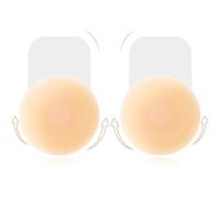 Brightdeal Soutien-Gorge Colle Push-Up - Silicone Doux & Hypoallergénique, Auto-Adhésif et Lavable - Idéal pour Mariage, Soirée ou Quotidien - Invisible sous Vêtements Fins - Tailles C à D