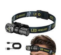 Brightest Headlamp - 2 en 1 imperméable réglable Headband, réglable Head Light | Battery Powered Flashlight For Outdoor Hiking Night Fishing Running Cycling Walking Work Caving Hunting Adventure