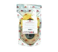 BRIGHTEX FLAP Testset, 125 mm x 22,2 mm, Berry + Sun, y compris nettoyant et chiffon x1 morceau