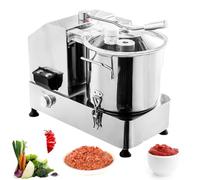 BrightFootBook Hachoir Alimentaire à Vitesse réglable de 2000 W avec fenêtre Transparente, Robot ménager pour Viande et légumes, Hachoir électrique Commercial en Acier Inoxydable 12L