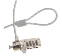 BRIGHTFUFU 1.8m Câble De Sécurité Anti-vol pour Ordinateur Portable Verrou Compatible Plupart des Laptops Et Stations Accueil Matériau Renforcé Résistant Aux Coupures