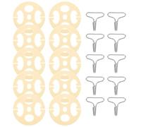 BRIGHTFUFU 1 Set Verrouillage et Plaque de Protection en Plastique et Fer pour Housse de Siège Auto, Fixation Résistante Antidérapante pour Installation et Organisation Voiture
