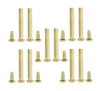 BRIGHTFUFU 10 Ensembles Kit Réparation Éventail Pliant Rivets 3 MM | Dix Attaches à Tête Ronde, Pose sans Outils, pour Axes Desserrés, Restauration D’éventails Papier et Entretien de Collections