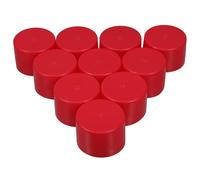 BRIGHTFUFU 10 Pcs Couvercles de Tubes en Acier Rouge en PE pour Échafaudage, Diamètre 48-50 Mm, Protection de Tuyau, Adaptés à la Construction en Intérieur
