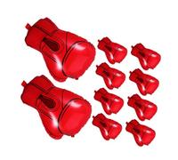 BRIGHTFUFU 10 Pièces Ballons Baudruche Aluminium Forme Mitaines de Boxe Décorations de Fête Sportives pour Anniversaire et Événements de Lutte