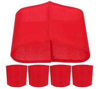 BRIGHTFUFU 10 pièces Brassards Capitaine Football Coton Épais Réglables et Durables pour Équipe de Sports Plein Air Lot de Banderoles Rouges Vides pour Organisation de Défilés et Activités