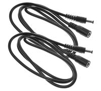 BRIGHTFUFU 2 pièces Câble Extension Alimentation Professionnel Mâle à Femelle pour LED CCTV Caméra Routeur