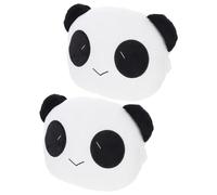 BRIGHTFUFU 2 pièces Coussin de Tête et Cou pour Siège Voiture Oreiller Ergonomique Doux et Peluche et Coton PP Soutien Cervical et Lombaire Adapté Bureau et Maison