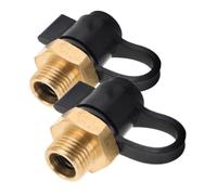 BRIGHTFUFU 2 pièces Soupape de Prise Air pour Réservoir Gaz Valve de Sécurité pour Compresseur Clapet Anti-fuite Robuste Accessoire pour Circuit Air Cabine Facile à Utiliser