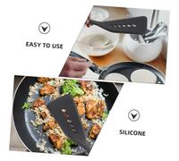 BRIGHTFUFU 2 pièces Spatules Silicone Résistantes Chaleur pour Cuisson Lot de Rayures Compatibles Poêles Antiadhésives Spatules Flexibles pour