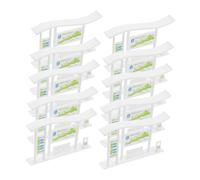 BRIGHTFUFU 20 Pièces City Bus Station Model Set Realistic Miniature Dollhouse Furniture for Photography Props and Urban Landscape Decoration