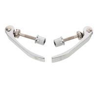 BRIGHTFUFU 2pcs Leviers de Dégagement Rapide en Alliage D'aluminium pour Moyeu de Roue et Collier de Serrage de Tige de Selle, Fixation Stable et Antivibration pour Vélos Pliants et VTT
