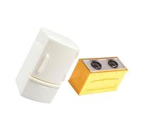 BRIGHTFUFU 2pièces Miniature Doll House Fridge Stove Set Meubles Miniatures pour Cuisine De Poupée Décoration Réaliste pour Maisons De Poupées