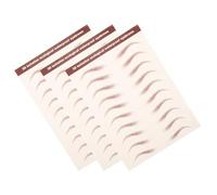 BRIGHTFUFU 3 Feuilles Kit pour Sourcils Stickers Adhésifs pour Faux Sourcils, Tenue Solide et Modelage Facile Look Naturel Toute la Journée