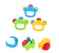 BRIGHTFUFU 3 pièces Mini Tambourine à Main Plastique pour Bébés Ans à Secouer avec Cloches Instrument de Percussion Ludique pour Curiosité et Apprentissage Musical Couleur Couleur Aléatoire
