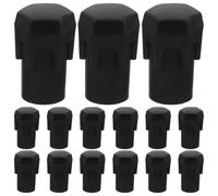 BRIGHTFUFU 30 Pièces Bouchon D'extrémité en Caoutchouc Noir pour Repose-Pieds de Vélo Électrique, Protection Résistante à l'eau, Installation Facile pour Usage Extérieur