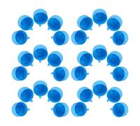 BRIGHTFUFU 30pcs Bouchons à Vis pour Seaux D'eau en Plastique Bleu, Compatible Bidons D'un Gallon, Conception Étanche Pratique pour Camping et Usage Extérieur