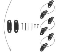 BRIGHTFUFU 4 ensembles Kit Sangles Basculement pour Meuble Fixation Murale Nylon Protection Sécurisée pour Commode Armoire et Bibliothèque Meuble Garçon Fille et Animal avec Vis