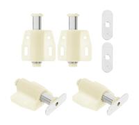 BRIGHTFUFU 4pièces Loqueteau Magnétique Pression Acier Inoxydable pour Porte Placard Loquet Push To Open et Pratique Fermeture Sécurisée pour Cuisine et Salle de Bain Design Élégant