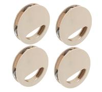 BRIGHTFUFU 4pièces Tambour Bois Pour Garçon Fille Sensoriel Garçon Fille Clochette Ronde Hochets Percussion Main Montessori Garçons Filles Activité Main Cadeau Fête Musicale Instrument