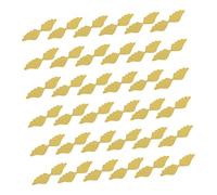 BRIGHTFUFU 50 Pièces Décoration Plumes d'Ange Dorées pour Gâteau Accessoires de Fête Élégants Insert Créatif pour Gâteau Anniversaire Mariage