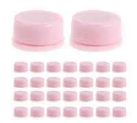 BRIGHTFUFU 50 Roulements à Billes Rotatifs Miniatures pour Moulin à Vent DIY, Socle Rotatif en Plastique Rose, Accessoires de Rechange pour Jouets et Créations Artisanales, Kit 50 Pièces