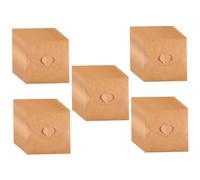 BRIGHTFUFU 50pièces Enveloppes Papier Kraft pour CD Et DVD Lot Bouton Cœur Parfait pour Stockage Et des Médias pour Et Fêtes
