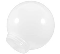 BRIGHTFUFU Abat-jour Globe Abat-jour Extérieur en Acrylique Blanc, Forme Boule, Facile à Installer et Retirer, pour Patio, Protection Contre l’Eau