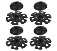 BRIGHTFUFU Accessoires pour Bâtons de Marche Embouts en Caoutchouc et Paniers Neige et Boue, Légers et Résistants pour Randonnée et Trekking Longue Distance