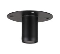BRIGHTFUFU Adaptateur pour Pied d'enceinte en Fer Noir 1 PC, Support de Montage à Forte capacité de Charge, Base de Haut-Parleur avec Trous de vis au pour boîtier de scène