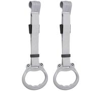 BRIGHTFUFU Anneaux de Traction pour Parc Bébé, Lot de 2 en Plastique Gris Clair, Poignées Robustes pour Berceau et Parc, Accessoires Adaptés pour Garçons et Filles