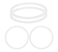 BRIGHTFUFU Anneaux en Silicone pour Bouchon de Bouteille Blanc, Lot de 4 Pièces Élasticité et Joint D'étanchéité Anti-Fuite, Accessoires pour Bouteilles Isothermes