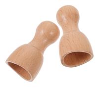 BRIGHTFUFU Appareil de Massage en Bois Lot de 2, Couleur Kaki, Surface Lisse, Adapté au Bureau et au Domicile pour Sculpter et Détendre