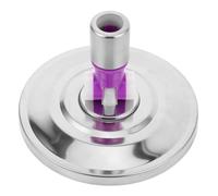 BRIGHTFUFU Argentée Tête de Balai Rotative Accessoire de Nettoyage, en Acier Inoxydable Serpillière Portable pour Ménage à Domicile