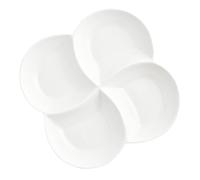 BRIGHTFUFU Assiette Céramique Compartimentée Sections et Résistante à Usure Plateau Repas pour Cantine Bureau École Facile à Nettoyer et Surface Lisse Sûre Réutilisable