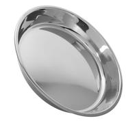 BRIGHTFUFU Assiette Charbonnier Inox Capacité Élevée pour Barbecue Coréen Camping et Usage Commercial Récupérateur de Cendres Acier Polyvalent